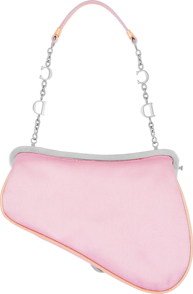 Saddle silk mini bag Dior Pink in Silk - 34666723