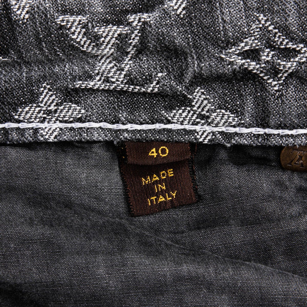 Louis Vuitton, Jeans, Louis Vuitton Monogram Patch Denim Fr34