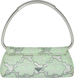 Prada Spring 2003 Jacquard Embellished Swing Bag | EL CYCER