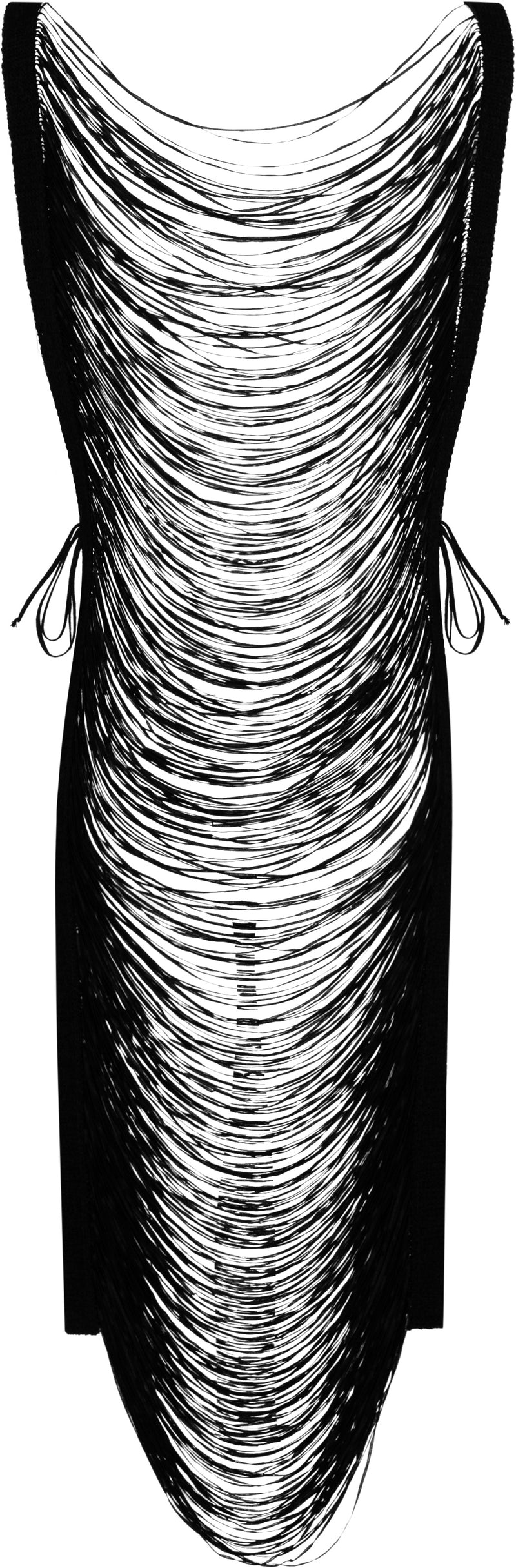 Maison Martin Margiela Fall 2001 Two-Way Fringe Dress