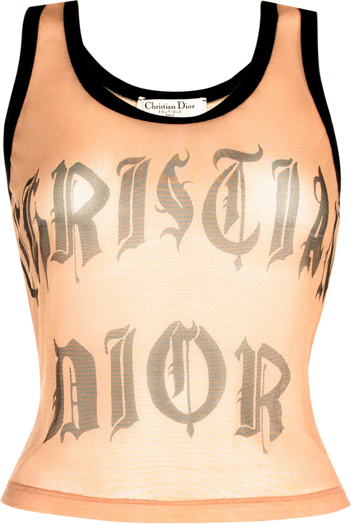 Christian Dior 2002SS Tattoo Logo Top | nate-hospital.com