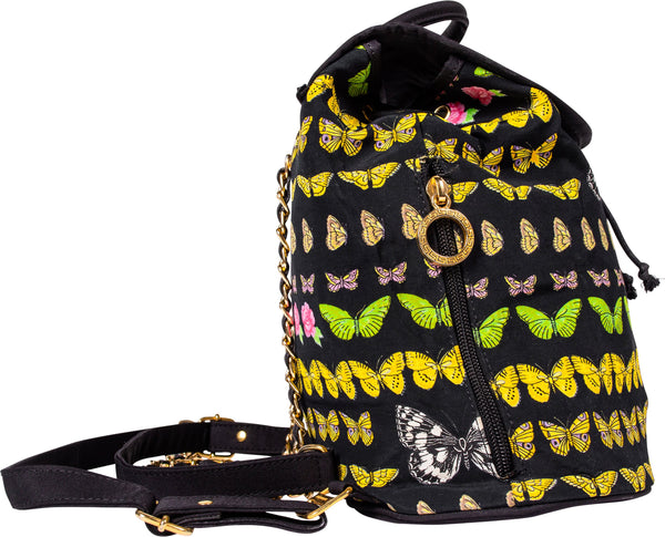 Gianni Versace Butterfly Printed Backpack