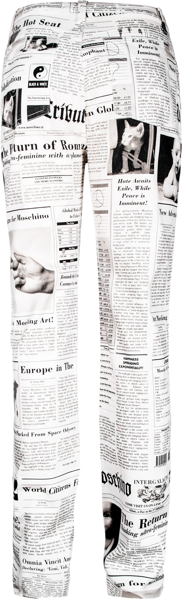 Moschino Newspaper Printed Jeans