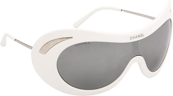 Chanel Fall 2000 Runway Logo Shield Sunglasses