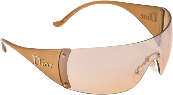 Christian Dior Ski 6 Gold Logo Sunglasses