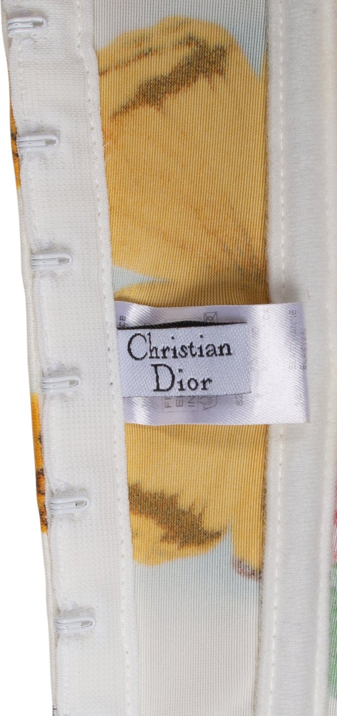 Christian Dior Spring 2002 Runway Stamp Printed Bikini Set