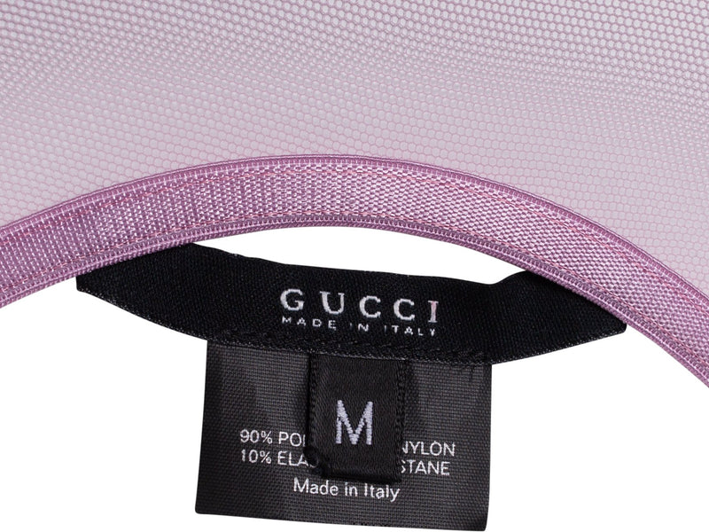 Gucci Iconic G Thong Mesh One-Piece