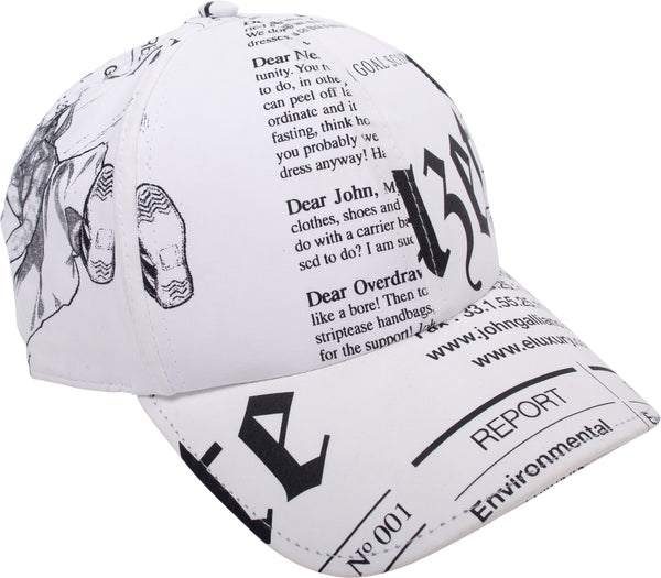 John Galliano Gazette Newspaper Hat