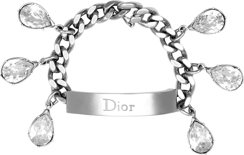 Fall 2004 Runway Crystal Embellished Logo ID Bracelet