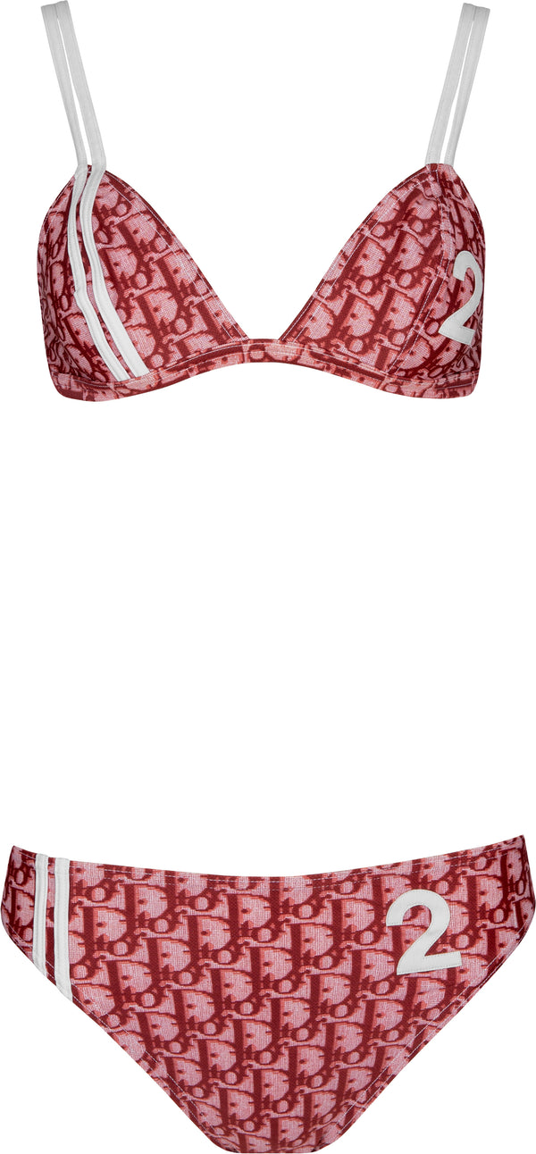 Christian Dior Burgundy Diorissimo 2 Bikini