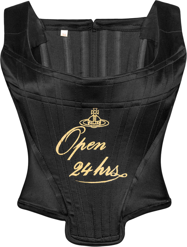 Vivienne Westwood Fall 1993 Open 24 Hours Silk Corset Top