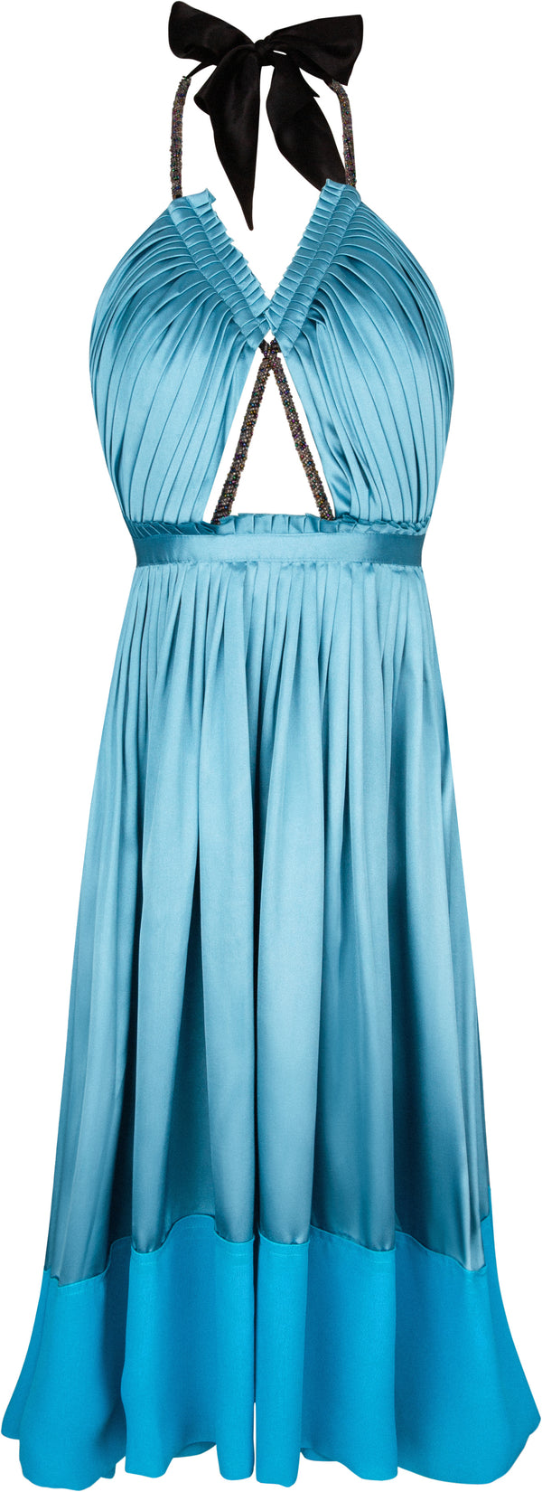 Chloé Spring 2005 Runway Pleated Halter Dress