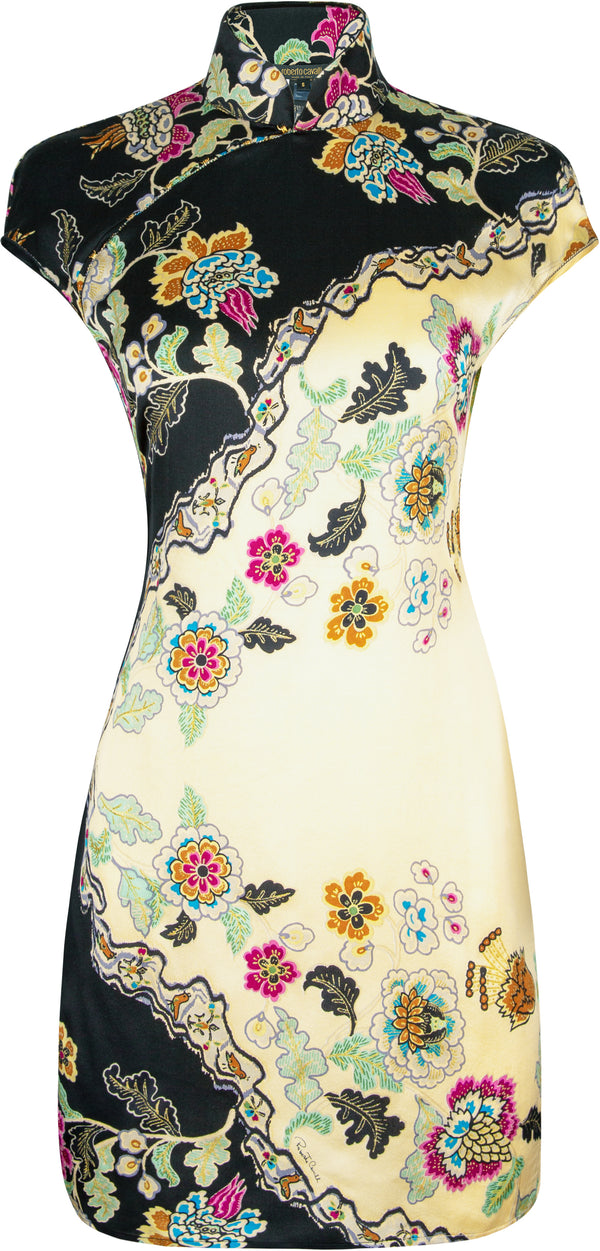 Roberto Cavalli Spring 2003 Runway Chinoiserie Mini Dress