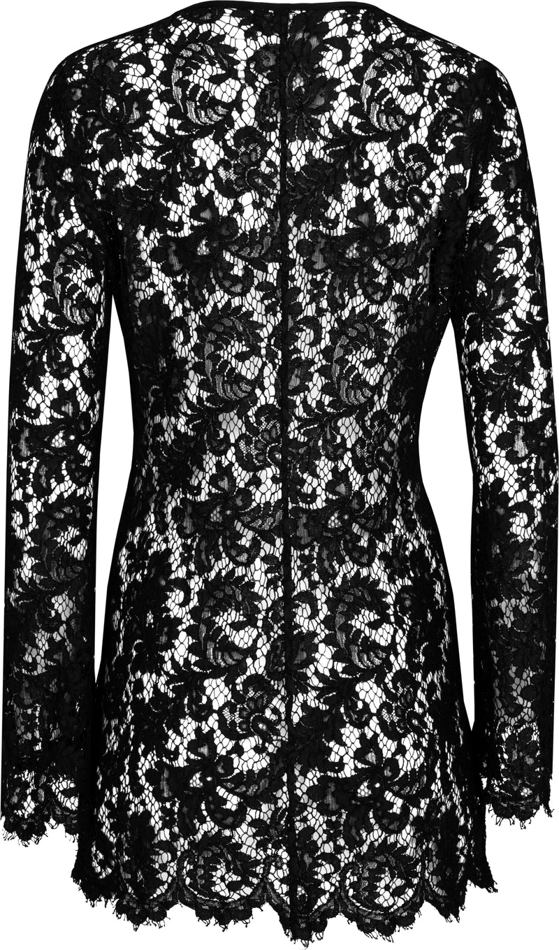 Gucci Spring 1996 Black Lace Mini Dress