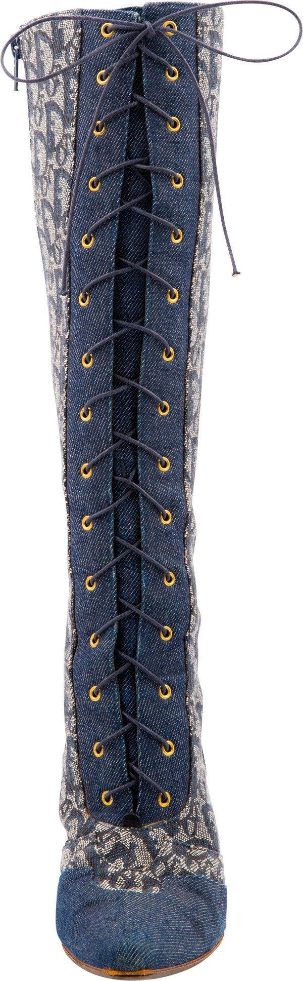 Christian Dior Spring 2000 Monogram Denim Boots