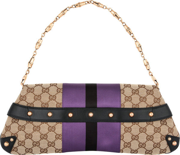 Gucci Monogram Horsebit Embellished Convertible Bag