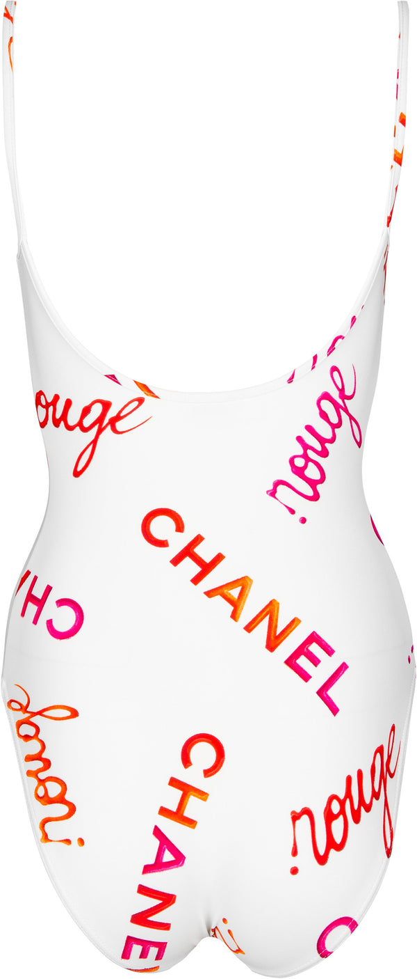 Chanel Spring 1996 Rouge Logo One-Piece