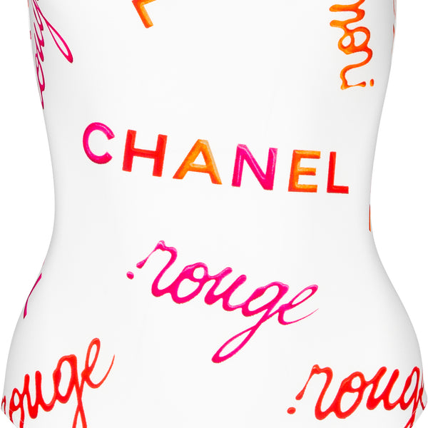 Chanel Spring 1996 Rouge Logo One-Piece | EL CYCER