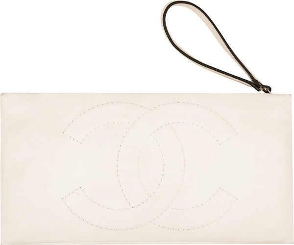 Chanel Ice Cube Logo Clutch Bag