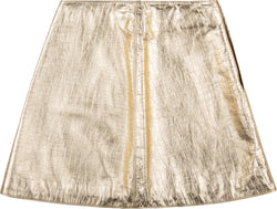 Gianni Versace Spring 1994 Embossed Leather Metallic Skirt