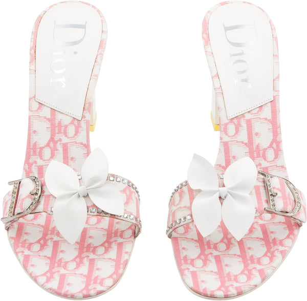 Christian Dior Diorissimo Girly Embellished Sandals