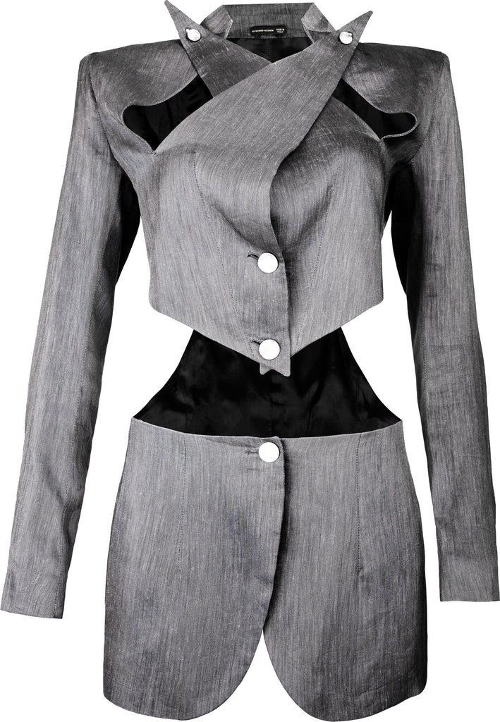 Alexander McQueen Spring 1999 Runway Cut Out Blazer Jacket | EL CYCER