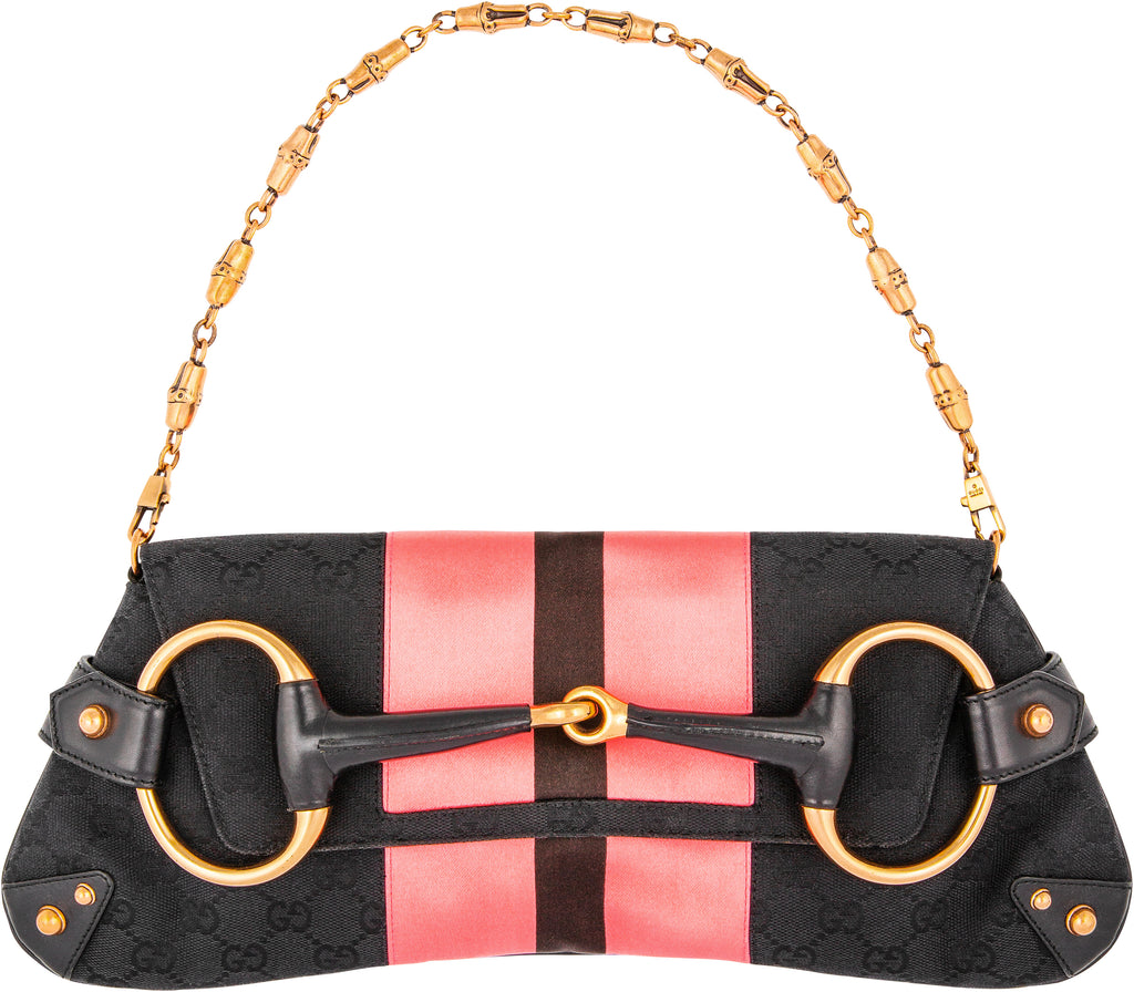 Gucci Monogram Horsebit Embellished Convertible Bag | EL CYCER