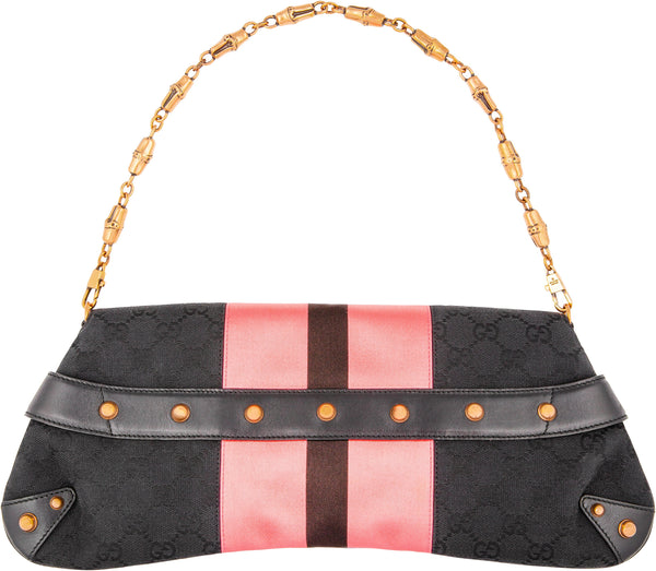 Gucci Monogram Horsebit Embellished Convertible Bag