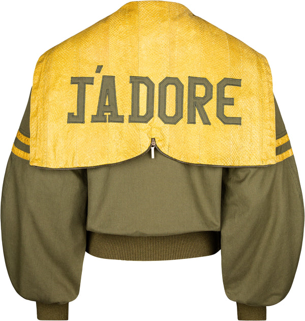 Christian Dior Fall 2002 J'Adore Varsity Logo Jacket