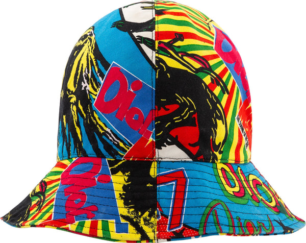 Christian Dior Multicolor Rasta Mania Bucket Hat