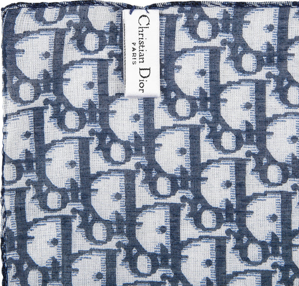 Christian Dior Navy Diorissimo Mini Scarf