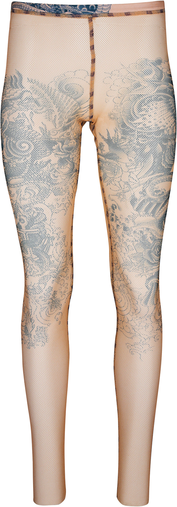 Jean Paul Gaultier Tattoo Mesh Leggings