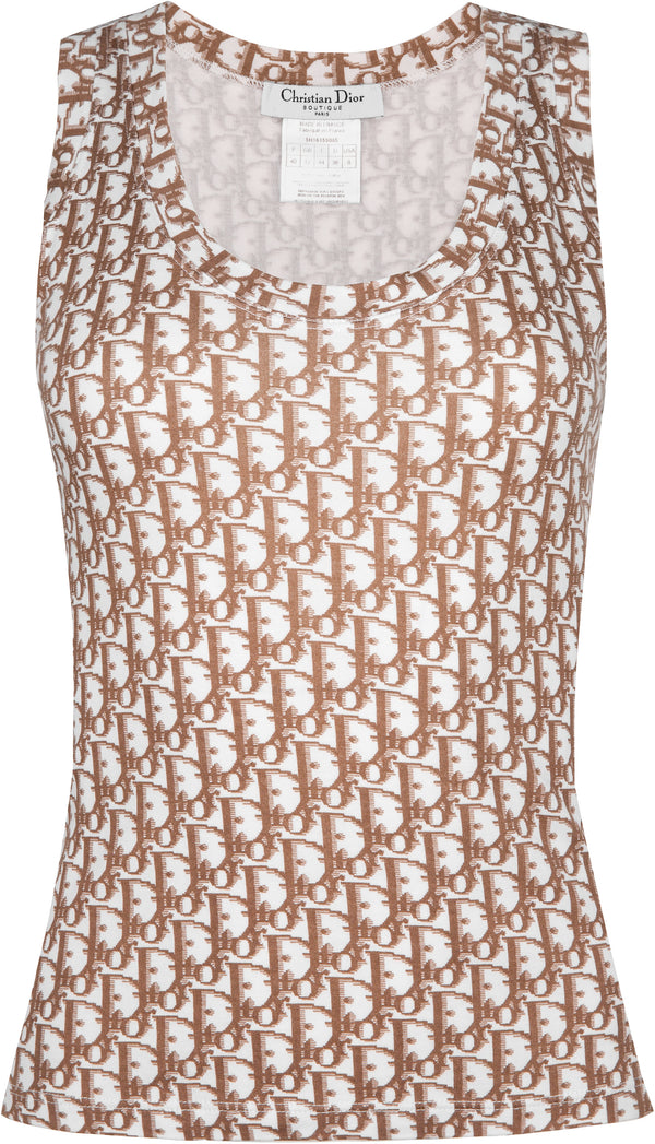 Christian Dior Beige Diorissimo Tank Top