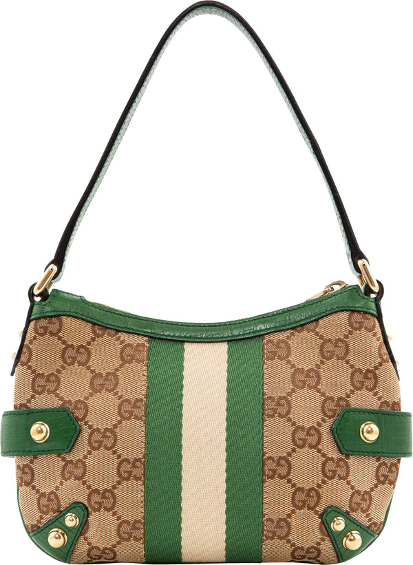 Gucci Monogram Horsebit Embellished Micro Mini Bag