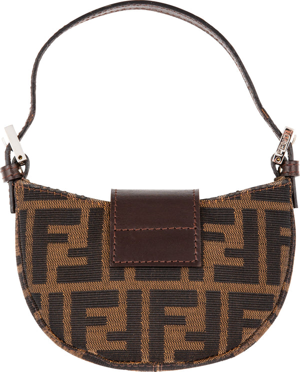 Fendi Zucca Mini Croissant Pochette Bag