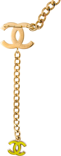 Chanel 2004 Gold Multicolor Logo Chain Belt | EL CYCER