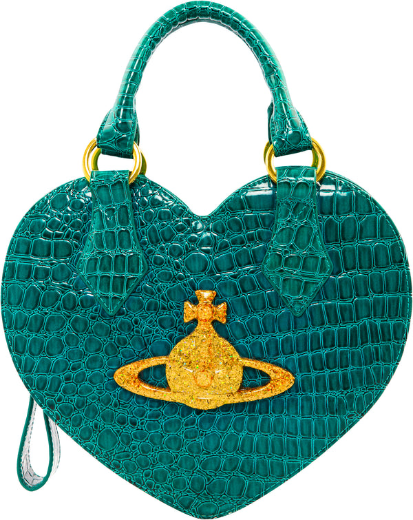 Vivienne Westwood Leather Embossed Heart Bag