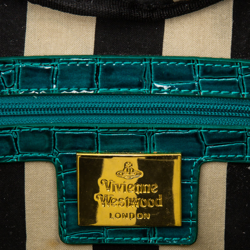 Vivienne Westwood Leather Embossed Heart Bag