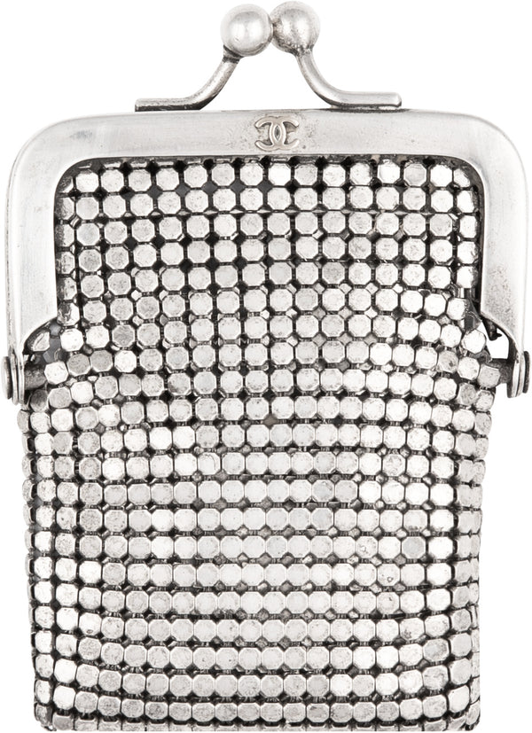 Chanel Spring 1999 Mini Chainmail Logo Pouch