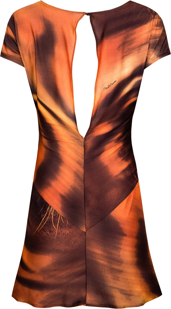 Roberto Cavalli Fall 2000 Tiger Mini Dress