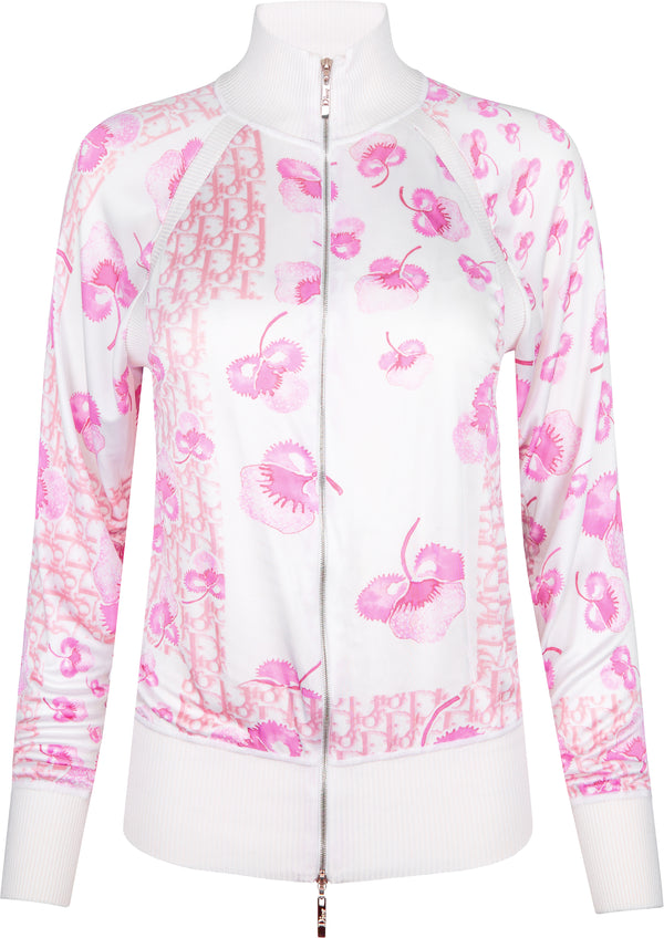 Christian Dior Resort 2005 Logo Flowers Track Jacket