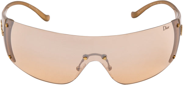 Christian Dior Ski 6 Gold Logo Sunglasses