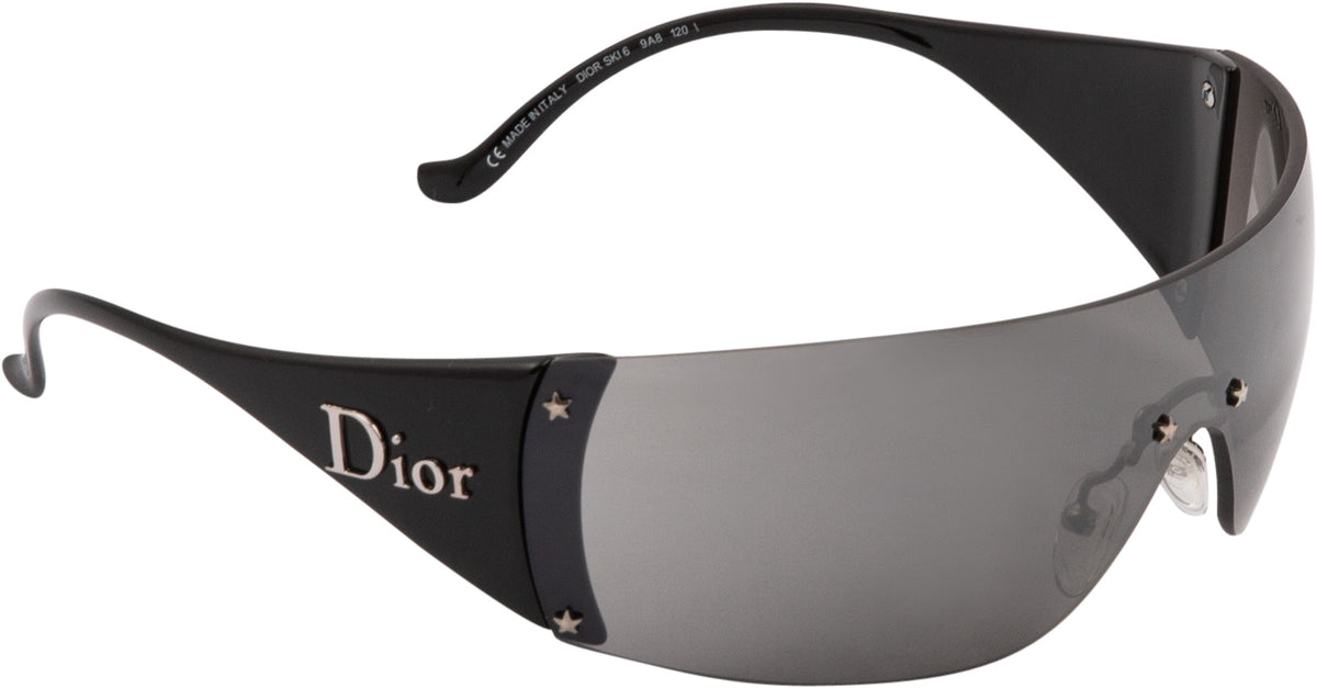 Christian Dior Ski 6 Black Logo Sunglasses | EL CYCER