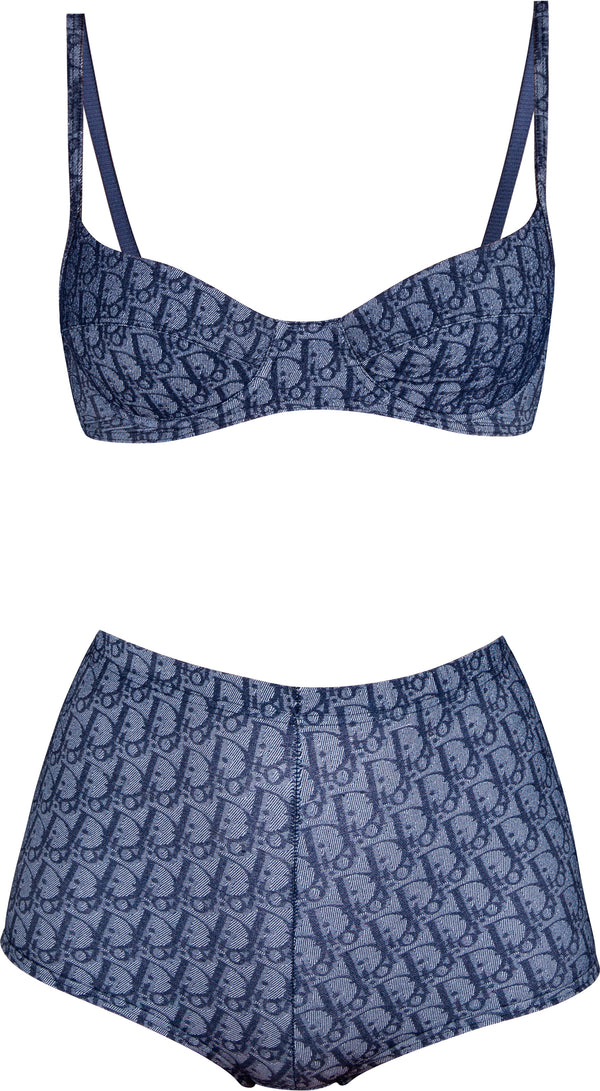 Christian Dior Navy Diorissimo Bikini Set