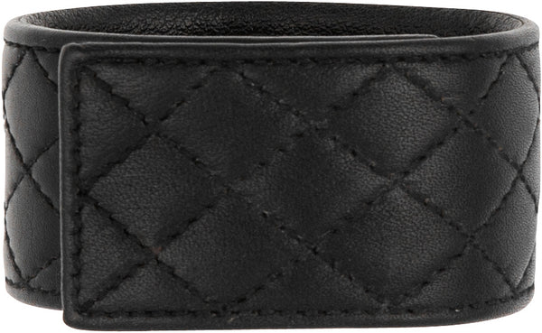 Chanel Fall 1997 Quilted Leather Logo Cuff