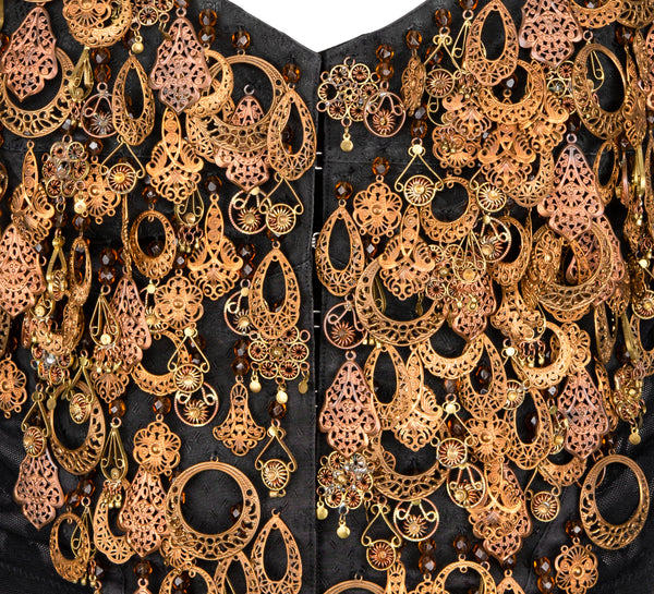 Dolce & Gabbana Fall 1990 Runway Embellished Bustier Top