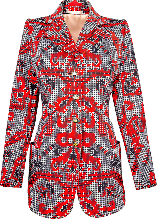 Vivienne Westwood Spring 1997 Runway Pixel Blazer Jacket