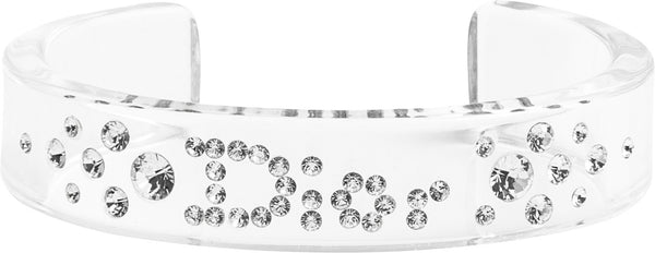 Christian Dior Lucite Swarovski Embellished Cuff