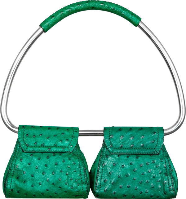 Prada Spring 2003 Runway Leather Embossed Swing Bag