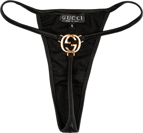 Gucci Museum Spring 1997 Runway Metal Logo G-String